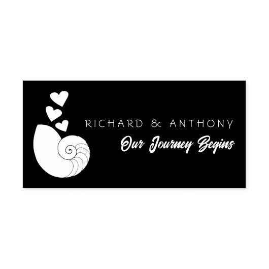 Seashell und Herz Permastempel (Design)