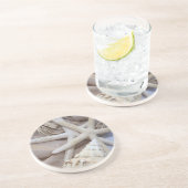 Seashell-Untersetzer Sandstein Untersetzer (Seite)