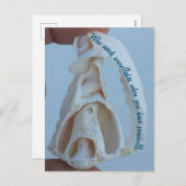 Seashell-Urlaubspostkarte Feiertagspostkarte (Vorne/Hinten)