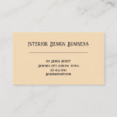 Seashell Vintag Ocean Beach Thema Textur Visitenkarte (Rückseite)