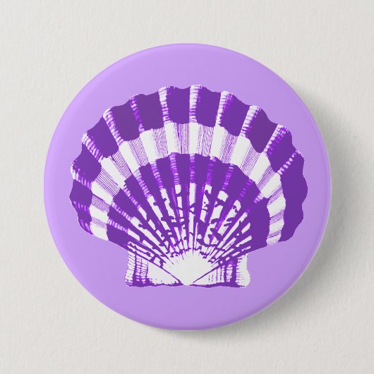 Seashell - violett und weiß button (Vorderseite)