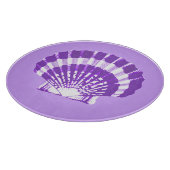 Seashell - violett und weiß schneidebrett (Ecke)