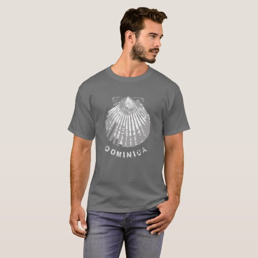 Seashell von Dominica in Bedrängnis T-Shirt (Vorne ganz)