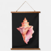 Seashell Wall Tapestry Wandteppich Mit Holzrahmen (Vorderseite)