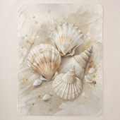 Seashell Watercolor Coastal Sherpadecke (Vorderseite)