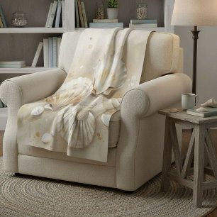 Seashell Watercolor Coastal Sherpadecke