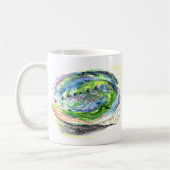 Seashell Watercolor Soft Art Kaffeetasse (Links)