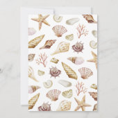 Seashell Wedding Einladung (Rückseite)