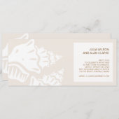 Seashell Wedding Einladungen Elegantes modernes De (Vorne/Hinten)