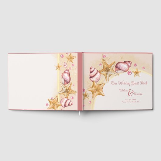 Seashell Wedding Guest Book Gästebuch (Voll)