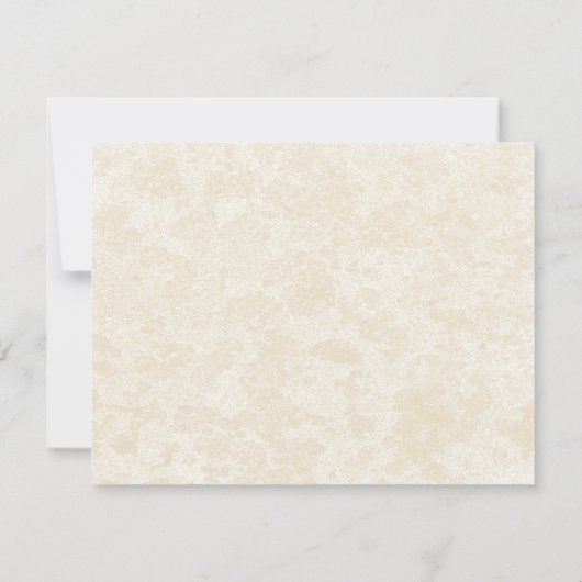 Seashell Wedding Response RSVP Karte (Rückseite)