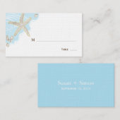 Seashell Wedding Table Place / Sitzkarte Platzkarte (Vorne/Hinten)