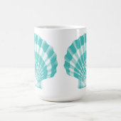 Seashell - Weiches Wasser und weiß Kaffeetasse (Mittel)