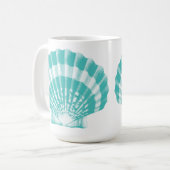 Seashell - Weiches Wasser und weiß Kaffeetasse (Vorderseite Links)