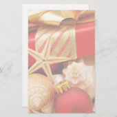 Seashell-Weihnachtsbriefpapier Briefpapier (Vorne/Hinten)