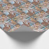 Seashell Weihnachtsschmuck Geschenkpapier (Ecke)