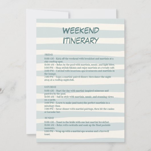 Seashell & Western Fusion Bachelorette Einladung (Rückseite)