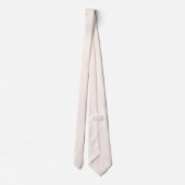Seashell White mit Elfenbeinweiße Pinstripes Krawatte (Rückseite)
