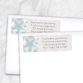 Seashell Whitewusell Wood Beach Address Labels