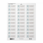 Seashell Whitewusell Wood Beach Address Labels (Vorne)