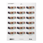 Seashells Address Labels Adressaufkleber (Vorne)