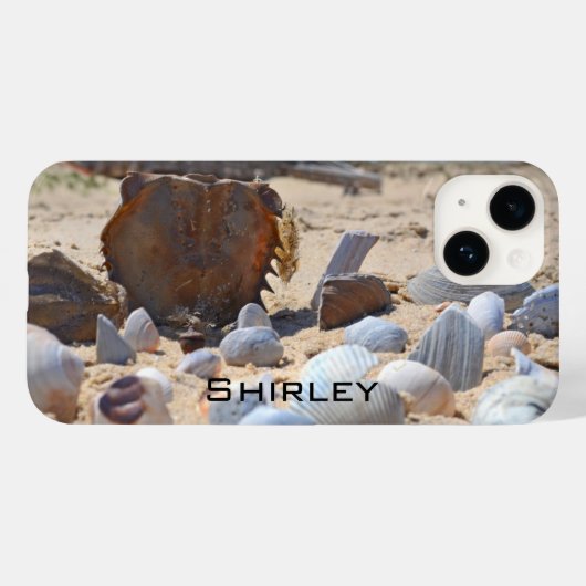Seashells am Strand von Shirley Taylor Case-Mate iPhone Hülle (Rückseite (Horizontal))