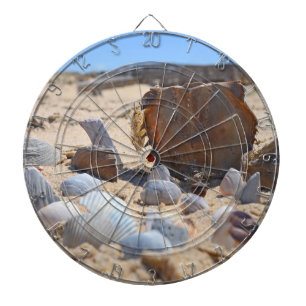 Seashells am Strand von Shirley Taylor Dartscheibe
