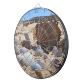 Seashells am Strand von Shirley Taylor Dartscheibe (Vorderseite rechts)