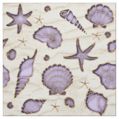 Seashells and Sand Lila ID782 Stoff (Muster)
