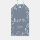 Seashells and Star Fish Bridal Shower Thank You Geschenkanhänger (Vorderseite)