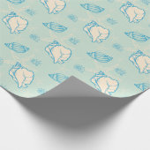 seashells and starfish geschenkpapier (Ecke)