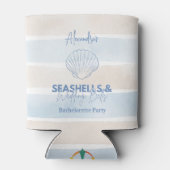 Seashells and Wedding Bachelorette Dosenkühler (Rückseite)