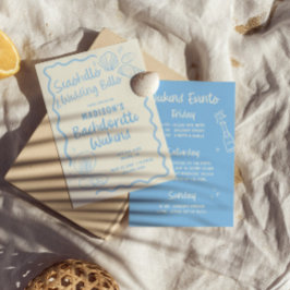 Seashells and Wedding Bachelorette Einladung