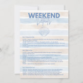 Seashells and Wedding Bachelorette Einladung (Rückseite)