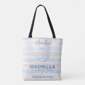 Seashells and Wedding Bachelorette Tasche (Rückseite)