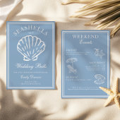 Seashells and Wedding Bachelorette Weekend Einladung