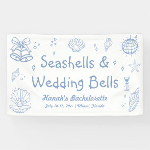 Seashells and Wedding Bachelorette Willkommen Banner