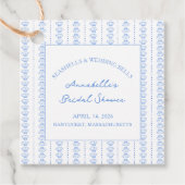 Seashells and Wedding Bells Brautparty Geschenkanhänger (Vorderseite)