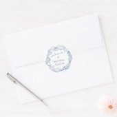 Seashells and Wedding Bells Design | Coastal Runder Aufkleber (Umschlag)