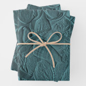 Seashells Aquamarin Ocean Beach Metallic Decoupage Geschenkpapier Set (Beispiel)