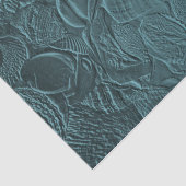Seashells Aquamarin Ocean Beach Metallic Decoupage Seidenpapier (Ausschnitt)