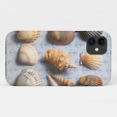 Seashells auf Anker-Hintergrund Case-Mate iPhone Hülle (Rückseite (Horizontal))