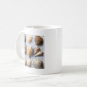 Seashells auf Anker-Hintergrund Kaffeetasse (Vorderseite Links)