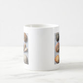 Seashells auf Anker-Hintergrund Kaffeetasse (Mittel)