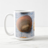 Seashells auf Anker-Hintergrund Kaffeetasse (Links)