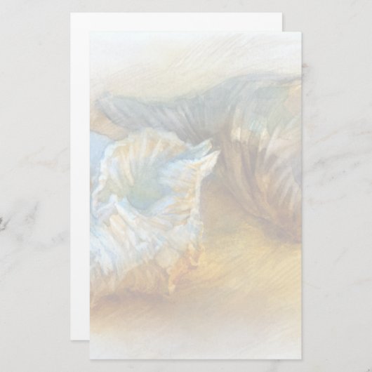 Seashells auf dem Strand Briefpapier (Vorne/Hinten)