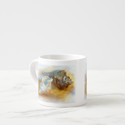 Seashells auf dem Strand Espressotasse (Vorderseite Links)