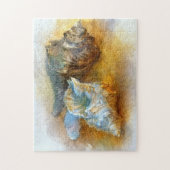Seashells auf dem Strand Puzzle (Vertikal)