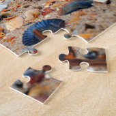 Seashells auf dem Strand-Puzzlespiel Puzzle (Seite)