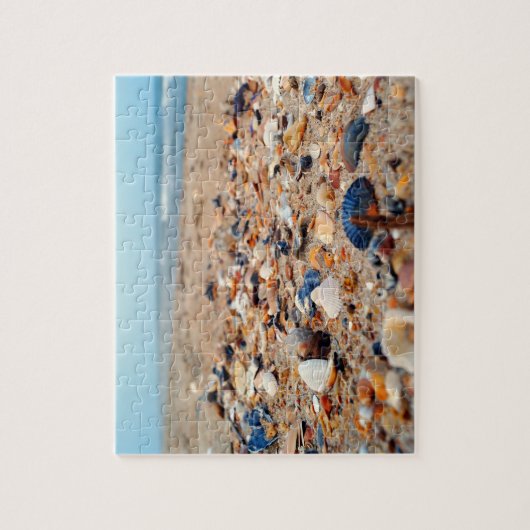 Seashells auf dem Strand-Puzzlespiel Puzzle (Vertikal)